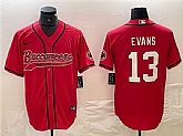 Men's Tampa Bay Buccaneers #13 Mike Evans Red Cool Base Baseball Stitched Jersey,baseball caps,new era cap wholesale,wholesale hats